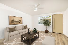 Scottsdale apartment for rent - a living room with a couch and a coffee table