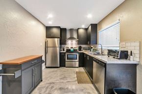 Phoenix apartment for rent - a kitchen with stainless steel appliances and a counter top