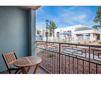 Large private balcony/patio*