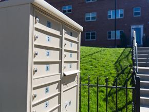 Washington apartment for rent - external mail boxes at park vista apartments in washington dc