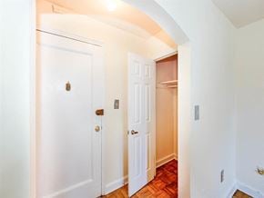 Washington apartment for rent - front entrance with coat closet at randle circle apartments in washington dc