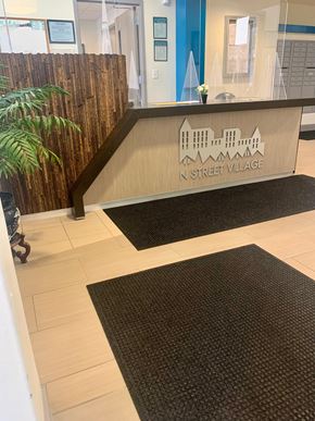 Washington apartment for rent - n street village apartment lobby