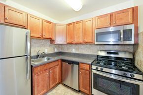 Washington apartment for rent - kitchen with stainless steel appliances at naylor overlook apartments in skyland washington dc
