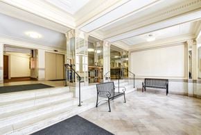 Washington apartment for rent - lobby lounge with social seating at wakefield hall apartments in u street washington dc