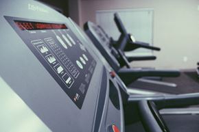 Washington apartment for rent - cardio machines in the fitness center at the strand apartments in hillbrook deanwood washington dc