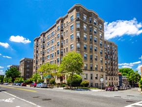 Washington apartment for rent - exterior view of the calverton apartment building in washington dc