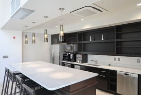 Owings Mills apartment for rent - Club Room Kitchen at Metro Crossing Apartments, Owings Mills