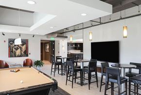 Owings Mills apartment for rent - Club Room Billiard at Metro Crossing Apartments, Maryland, 21117