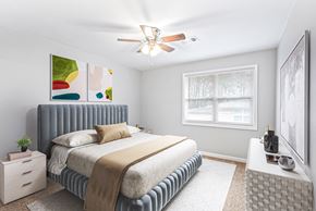 Smyrna apartment for rent - Spacious Bedroom Ceiling Fan at Georgian Oaks Apartments, Smyrna