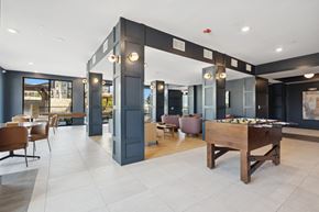 Georgetown apartment for rent - Game room with billiards table and lounge seating area