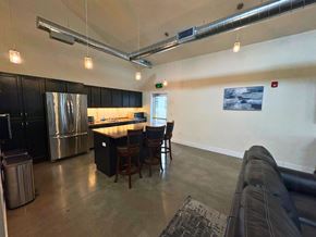 Vancouver apartment for rent - A kitchen with a dining table and chairs.
