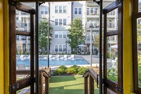Chattanooga apartment for rent - View from inside the trolley cart bar