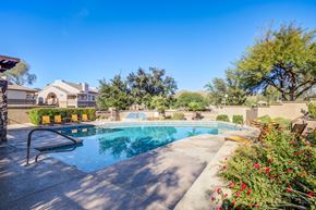 Tuscon apartment for rent - A pool with trees around it