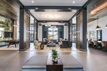 San Antonio apartment for rent - a large living room with a couch and a table