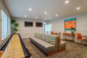 Olympia apartment for rent - A game room with shuffleboard.