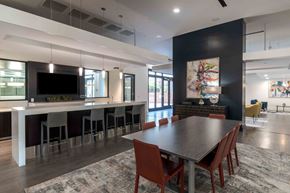 Baltimore apartment for rent - Clubhouse kitchen with a table and chairs