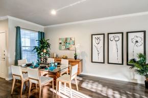 San Antonio apartment for rent - the dining room of a home with a table and chairs