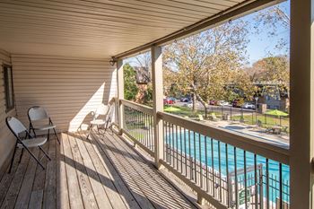Private balcony or patio