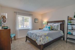 Nashville apartment for rent - Bedroom With Expansive Windows at Nob Hill Apartments, Nashville, 37211