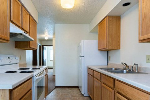 Floor plan for 3 beds, 1 bath, 990 sqft