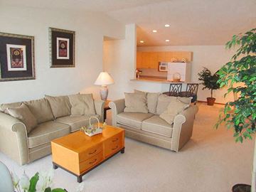 Neenah apartment for rent - a living room with two couches and a coffee table