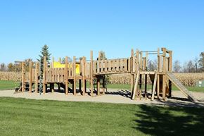 Kenton apartment for rent - an elevated wooden playground in a park