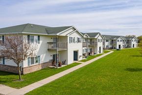Columbus apartment for rent - a row of town houses on a sidewalk