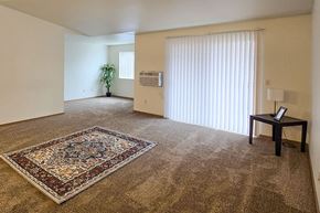 Menasha apartment for rent - A room with a rug, a table, and a plant.