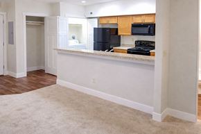 Knightstown apartment for rent - A kitchen area with a countertop and appliances.