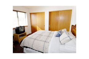 Lomira apartment for rent - a bedroom with a bed and a tv