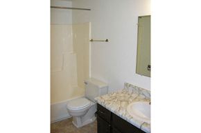 Sturgeon Bay apartment for rent - a bathroom with a toilet and a sink