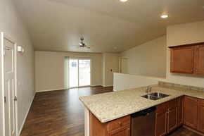 Hartford apartment for rent - an empty kitchen and living room with a sink