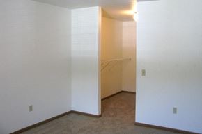 Sturgeon Bay apartment for rent - an empty room with white walls and a closet