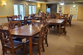 Beaver Dam apartment for rent - a large dining room with many tables and chairs