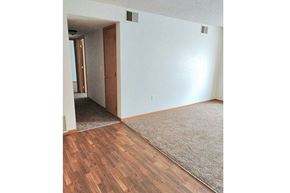 Boone apartment for rent - an empty living room with white walls and wood floors