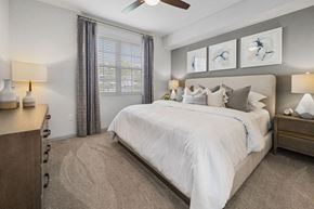 Naples apartment for rent - a bedroom with a large bed and a window at Inspira, Naples, FL, 34113