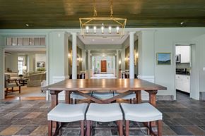 Lansdale apartment for rent - A dining room with a wooden table and chairs.