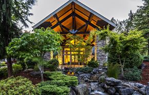 Puyallup apartment for rent - Clubhouse exterior at Madison Sierra Sun, Puyallup, Washington