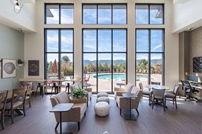Monument apartment for rent - Clubhouse with view out of huge wall of windows at Vistas at Jackson Creek, Monument, CO