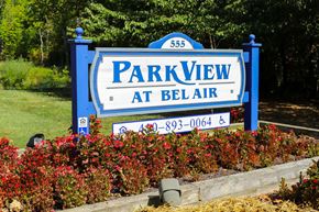 Bel Air apartment for rent - park view at bell air sign at the entrance to the parking lot
