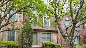 Silver Spring townhouse for rent - Front of a townhouse with trees
