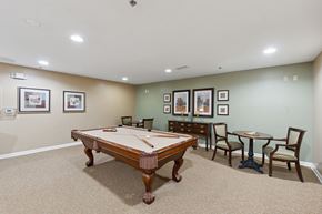 Columbia apartment for rent - a games room with a pool table and a ping pong table