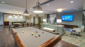 Baltimore apartment for rent - Resident community room with pool table