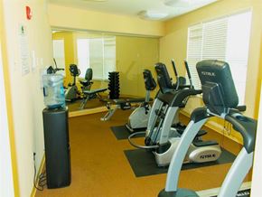 Dundalk apartment for rent - a gym with cardio equipment in a treatment room