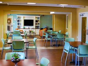 Frederick apartment for rent - a dining room with tables and chairs