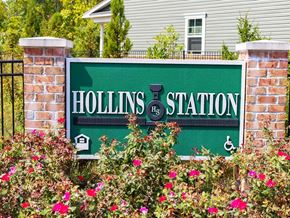 Halethorpe apartment for rent - a sign for the hollings station in front of a house