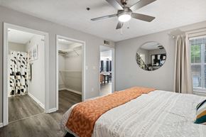 Duluth apartment for rent - Master bedroom with closet at The Hartley at Sweetwater Creek, Duluth, GA