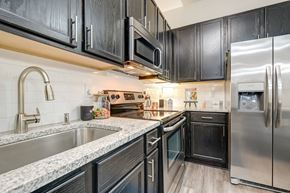 Charlotte apartment for rent - LaVie SouthPark Apartments Model Kitchen Counters and Sink