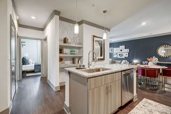 Kitchen with custom cabinetry