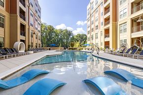 Charlotte apartment for rent - Swimming Pool And Sundeck at LaVie SouthPark, Charlotte, 28209